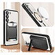 Avis Avizar Coque MagSafe pour Samsung S23 Plus silicone protection caméra Transparent / Noir