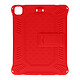 Avizar Coque pour Apple iPad Pro 12.9 2020 Antichoc Hybride Béquille Support Rouge Coque Rouge en Polycarbonate, iPad Pro 12.9 2021