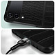 Acheter Avizar Coque pour Samsung Z Flip 4 Cuir Texture Croco Série Crocs Wild  Noir
