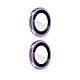 Avizar Film caméra pour iPhone 14 et 14 Plus Verre trempé 9H 0.4mm  Transparent Contour violet Conçu en verre trempé 9H, antichocs et anti-rayures