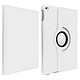 Avizar Etui folio multipositions blanc Apple iPad 5 / 6 / Air - Support orientable 360° - Housse de protection à clapet folio - Blanc