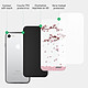 Acheter Evetane Coque iPhone 7/8/ iPhone SE 2020/ 2022 Coque Soft Touch Glossy Chute De Fleurs Design