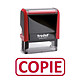 TRODAT Tampon X-print 4912 Formule Commerciale Texte + Picto 'COPIE' Rouge Tampon multi-formules