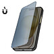 Avizar Étui Clear View pour iPhone 15 Pro Max Clapet Miroir Fonction Support  Noir pas cher