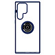 Avizar Coque pour Samsung Galaxy S22 Ultra Bi-matière Bague Métallique Support Vidéo  bleu - Coque de protection avec un anneau de maintien conçue pour Samsung Galaxy S22 Ultra