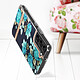 Acheter Avizar Coque Samsung Galaxy S22 Dos Rigide Contour Souple Design Fleurs Turquoises