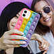 Avis Avizar Coque Apple iPhone 12 Mini Anti-stress Bubble pop Fidget Toy - Multicolore