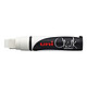 UNI-BALL Marqueur craie pointe rectangulaire extra-large CHALK Marker PWE17K 15mm Blanc