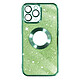 Avizar Coque pour iPhone 11 Pro Max Paillette Amovible Silicone Gel  Vert Une coque design de la série Protecam Spark, pour iPhone 11 Pro Max