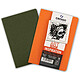 CANSON Jeu de 2 carnets esquisse Art Book Inspiration A4 Orange Vert foncé Carnet