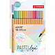 STABILO set de 15 stylos-feutres pointe fine point 88 coloris pastel Feutre à pointe fine