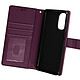 Avizar Étui pour Motorola Moto G52 et G82 Clapet Portefeuille Support Vidéo Dragonne Violet Etui folio Violet en Eco-cuir, Motorola Moto G82