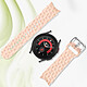 Avis Avizar Bracelet pour Galaxy Watch 5 / 5 Pro / 4 Silicone Texturé Losange  Rose