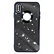 Avizar Coque pour iPhone XS Max Paillette Amovible Silicone Gel  Noir - Une coque design de la série Protecam Spark, pour iPhone XS Max