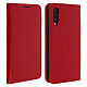 Avizar Étui Samsung Galaxy A50 Housse Folio Cuir Support Vidéo rouge - Revêtement en Cuir véritable – Aspect légèrement grainé / Finition surpiquée ton sur ton