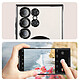 Avizar Coque MagSafe pour Samsung S23 Ultra silicone protection caméra Transparent / Noir pas cher
