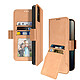 Avizar Étui pour Vivo Y55 5G Portefeuille Support vidéo Double languette magnétique rose Etui folio Rose en Eco-cuir, Vivo Y55 5G