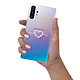 LaCoqueFrançaise Coque Samsung Galaxy Note 10 Plus 360 intégrale transparente Motif Coeur Blanc Amour Tendance pas cher