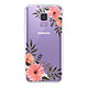 Evetane Coque Samsung Galaxy S9 360 intégrale transparente Motif Fleurs roses Tendance Coque Samsung Galaxy S9 360 intégrale transparente Fleurs roses Tendance