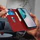 Avizar Housse OnePlus Nord N10 5G Porte-carte Fonction Support Vidéo rouge pas cher