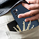 Avizar Coque pour Motorola Moto G42 Silicone Semi-rigide Finition Soft-touch Fine  Bleu Nuit pas cher