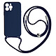 Avizar Coque Cordon pour Apple iPhone 13 Pro Semi-rigide Lanière Tour du Cou 80cm  bleu Une protection mêlant la praticité au style, spécialement conçue pour votre Apple iPhone 13 Pro