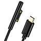 4smarts Câble USB type C Microsoft Surface Recharge Rapide 1m  Noir Câble de charge spécialement conçu pour les appareils Microsoft Surface, 4Smarts