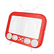 Avizar Loupe d'Écran Smartphone Zoom x3 Haut-parleurs Design Téléviseur Vintage Rouge
