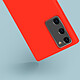 Avis Avizar Coque Galaxy Note 20 Semi-rigide Soft Touch Compatible QI rouge