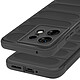 Avizar Coque pour Motorola Edge 50 Pro Antichoc Silicone Motif texturé 3D Noir pas cher