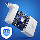 Acheter 3mk Chargeur Secteur GaN 140W 3x USB C Power Delivery 2x USB Quick Charge Blanc