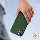 Avizar Coque Magsafe pour iPhone 15 Plus Silicone Souple Soft touch  Vert foncé pas cher