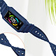Avizar Bracelet Huawei Band 7, 6 Pro, 6 et Honor Band 6 Silicone Bumper Ajustable  bleu nuit pas cher