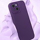 Acheter Avizar Coque pour iPhone 15 Plus Silicone Mat Protection Caméra Violet Foncé