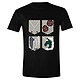 L'Attaque des Titans - T-Shirt Emblems - Taille S T-Shirt L'Attaque des Titans, modèle Emblems.