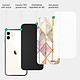 Acheter Evetane Coque iPhone 12 Mini Coque Soft Touch Glossy Marbre Rose Losange Design