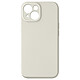 Avizar Coque Silicone pour iPhone 15 Caméra Protégée Doux au Toucher  Blanc Coque en silicone blanc de la série Sweet, conçue pour protéger votre iPhone 15