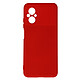 Avizar Coque pour Xiaomi Poco M5 Silicone Semi-rigide Finition Soft-touch  rouge Coque de protection spécialement conçue pour votre Xiaomi Poco M5