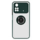 Avizar Coque pour Xiaomi Poco M4 Pro Bi-matière Bague Métallique Support Vidéo  Vert Coque de protection avec un anneau de maintien conçue spécialement pour votre Xiaomi Poco M4 Pro 4G