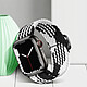 Acheter Avizar Bracelet pour Apple Watch 41mm et 40mm et 38 mm Nylon Tressé Ajustable par Boucle Métallique  blanc et noir