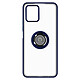 Avizar Coque pour Vivo Y01 Bi-matière Bague Métallique Support Vidéo  bleu Coque de protection avec un anneau de maintien conçue spécialement pour votre Vivo Y01