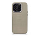 Decoded Coque Compatible avec le MagSafe en cuir pour iPhone 14 Pro Max Beige Coque compatible MagSafe en cuir