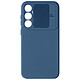 Avizar Coque pour Samsung Galaxy S23 FE Silicone Cache Caméra Coulissant Bleu Nuit - Cache caméra coulissant protégeant le bloc caméra des éraflures tout en l'ayant accessible à tout moment