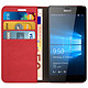 Avis Avizar Étui pour Nokia et Microsoft Lumia 950 en cuir veritable et finition surpiqué  Rouge