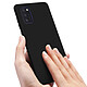 Avizar Coque Samsung Galaxy A41 Silicone Semi-rigide Finition Soft Touch Noir pas cher