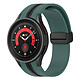 Avizar Bracelet pour Galaxy Watch 5 / 5 Pro / 4 Silicone Souple Bicolore  vert / noir - Bracelet spécialement conçu pour votre Samsung Galaxy Watch 5 / 5 Pro / 9