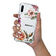 LaCoqueFrançaise Coque Samsung Galaxy A70 anti-choc souple angles renforcés transparente Motif Amour en fleurs pas cher