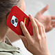 Avis Avizar Coque pour iPhone 14 Plus Silicone Souple Porte-carte Fine Légère  rouge