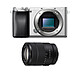 SONY ALPHA 6100 SILVER + 18-135 PROMO GARANTIE 3 ans. MATERIEL PROVENANCE SONY FRANCE. Emballage securisé de vos commandes. Livré avec Facture dont TVA.