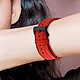 Avis Avizar Bracelet pour Apple Watch 41mm / 40mm et 38 mm Finition Texturé  Rouge
